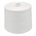 Ruwe witte 100% gesponnen polyestergarens voor het naaien, breien en weven