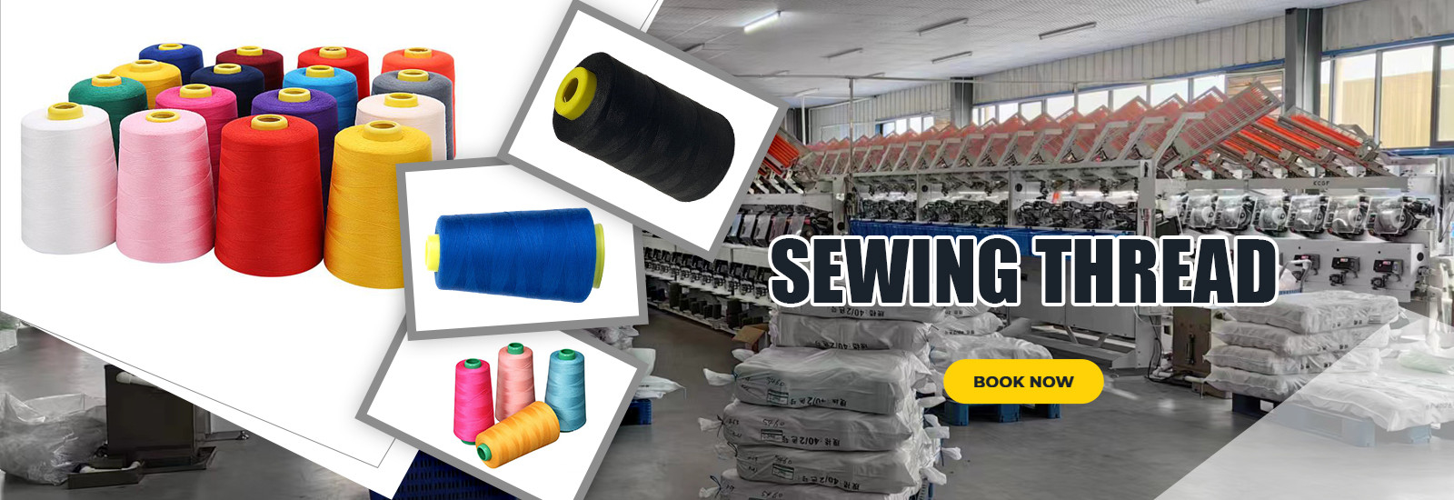 kwaliteit 100 gesponnen polyester naaiende draad fabriek