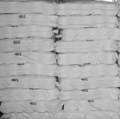 20/2 40/2 Raw White 100% Polyester Ring Spun Garment met S/Z Direction