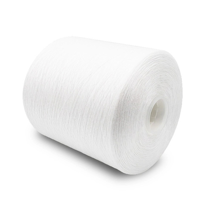 Ruwe witte 60/2 polyester gesponnen garen met hoge sterkte