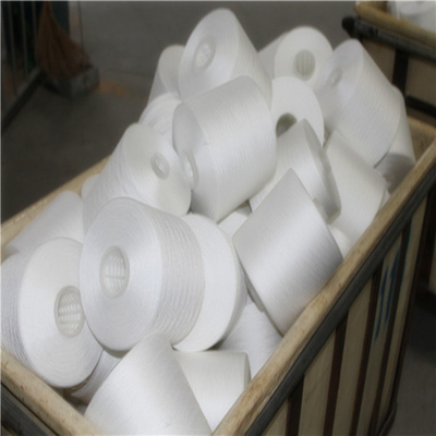 42/2 Ruw wit 100% polyester gesponnen garen voor naaddraad