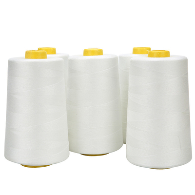 40s/2 Naaddraad Basis Kleur 5000 Yards Rauw Wit Gebleekt Zwart Polyesterdraad