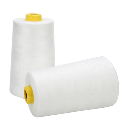40s/2 Naaddraad Basis Kleur 5000 Yards Rauw Wit Gebleekt Zwart Polyesterdraad