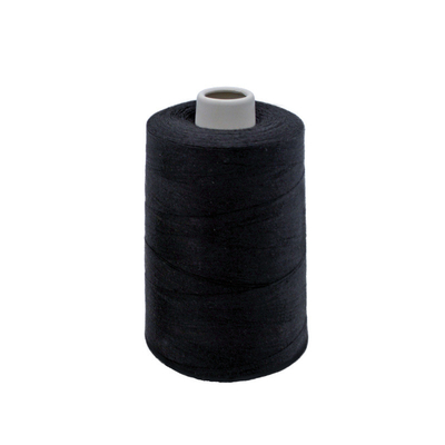 Fabriek Groothandel 5000 Yards Zwarte polyester naalddraad Draden voor naaien