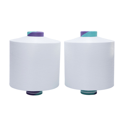 Semi-dull wit NIM 150d/48f 100% polyester filament garen voor breien weven