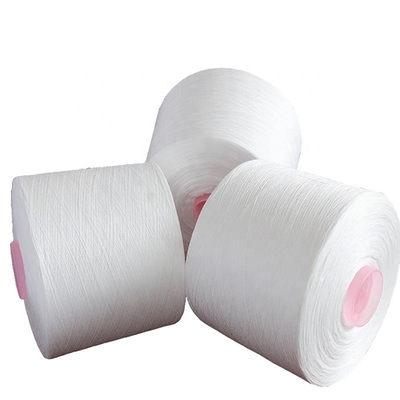 20/2 40/2 Bright Ring Spun Polyester Garne Op Plastic / Paper Cone Met 100%