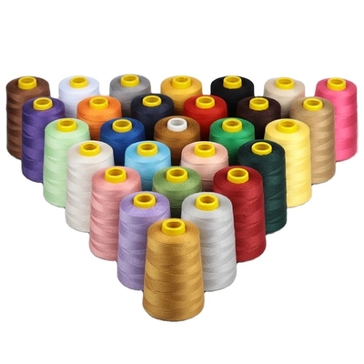 402 Gesponnen polyester naaigarn Multi-color Optie Polyester draad Voor stofjurk