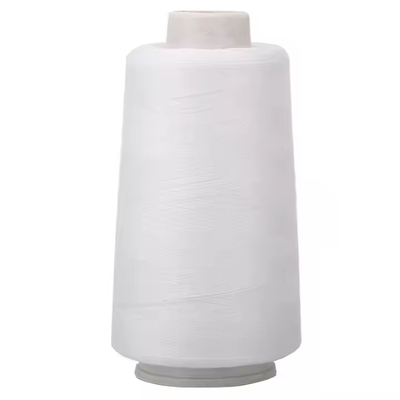 Heldere Witte/Zwarte Naaiende Draad, Ruwe Witte Gesponnen Polyester Naaiende Draad