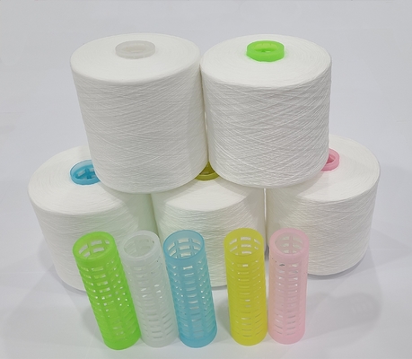 100% de maagdelijke Polyester Gesponnen Naaiende Draad van het Polyestergaren Vriendschappelijke Eco 40/2 -