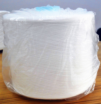 Ruw Wit Semi Saai Polyestergaren 42/2 100% Yizheng Polyesterstapelvezel