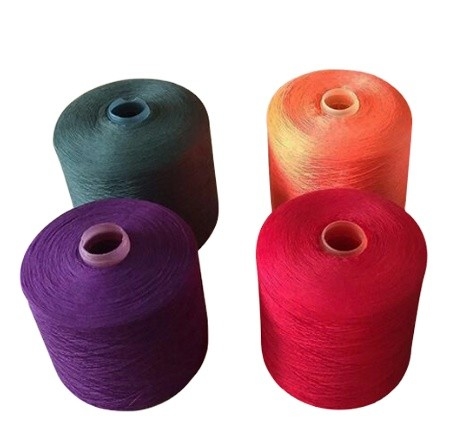 40/2 20/2 60/2 100% polyester ring gesponnen geverfd garen voor kleding