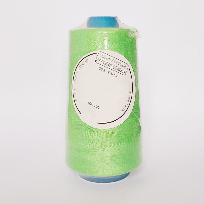 Groothandel 100% gesponnen polyester naalddraad 40/2 3000yds Fabriek direct naalddraad