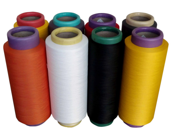 Zwarte gekleurde kleuren 300D 100% polyester filament garen breiweefsel