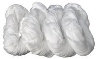 40 / spon Semi Saai Strenggaren 2 50/3 100% Polyester Gebleekt Wit voor Naaiende Draad